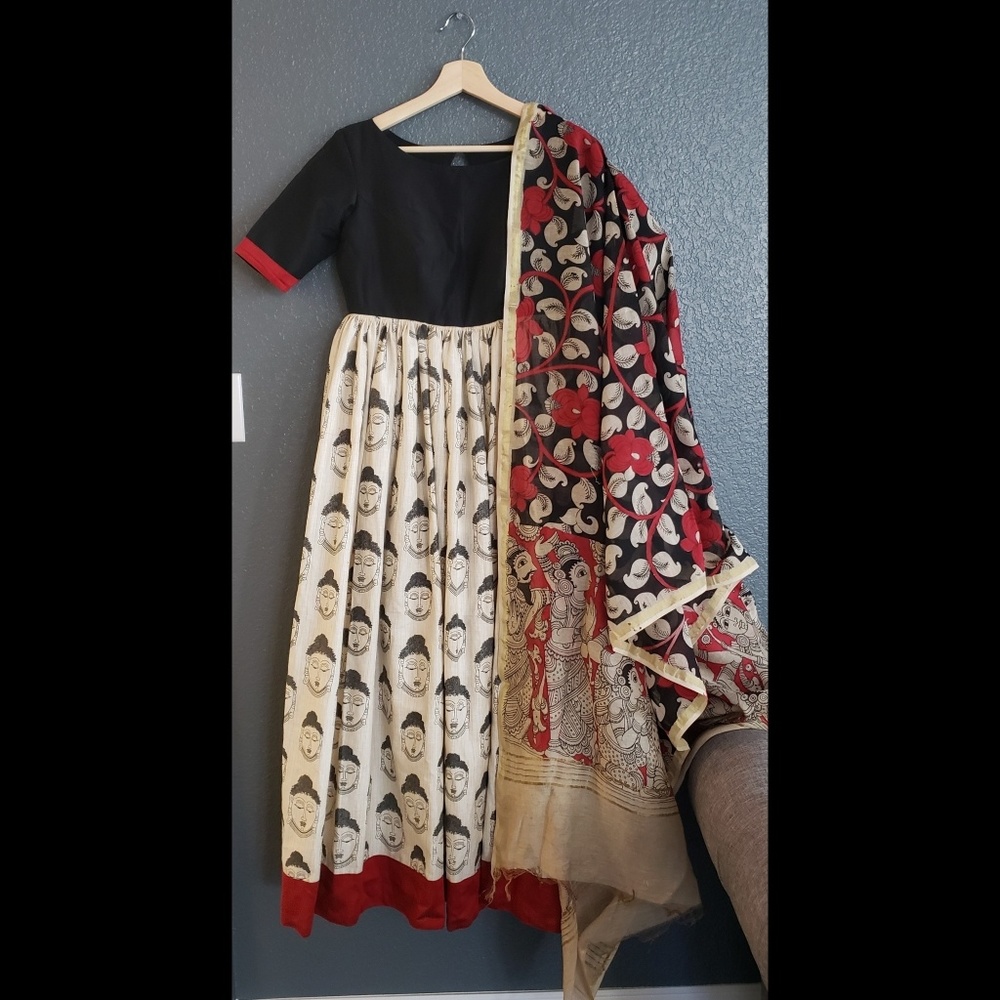 3 piece Indian Anarkali long gown dress